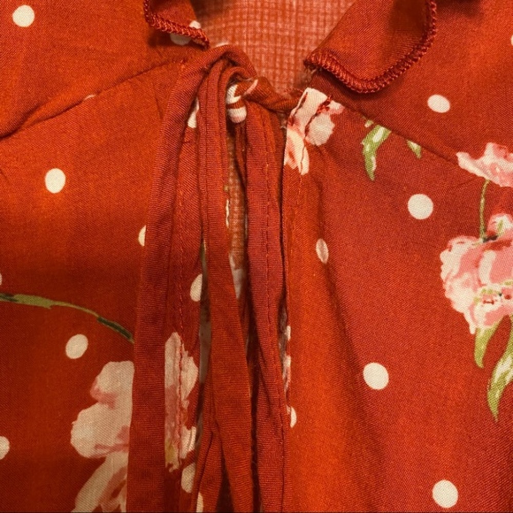 Show Me Your MuMu Hayley Tie-Front Blouse XS - Picture 7 of 11